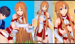 [Hentai Game Koikatsu! ]Have sex with Big tits SAO Yuuki Asuna.3DCG Erotic Anime Video.