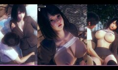 [Hentai Game Honey Select 2]Have sex with Big tits office worker.3DCG Erotic Anime Video.