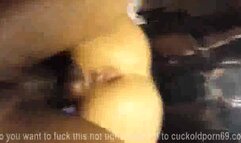 White Girl With Big Nipples Fucked by Two BBC DP