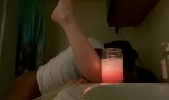 GIVING HER CRAZY BBC EVERYWHERE IN THE SHOWER  ( she can’t take it)