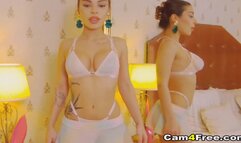 Big Boob Babe Fingers Her Wet Pussy