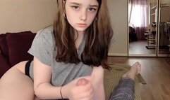 Caught brother masturbating with panties and got creampie in tight pussy