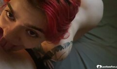 Amateur teen girlfriend sucks and fucks