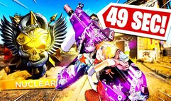 INSANE 49 SECOND NUCLEAR w/ AK-74u in BLACK OPS COLD WAR! (Cold War Fast Nuclear)
