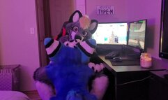 Gamer Furry Gets Sucked Off & fucks Cute Wolf Girl In Return