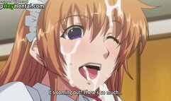 Hentai busty teen in uniform gets cumshot