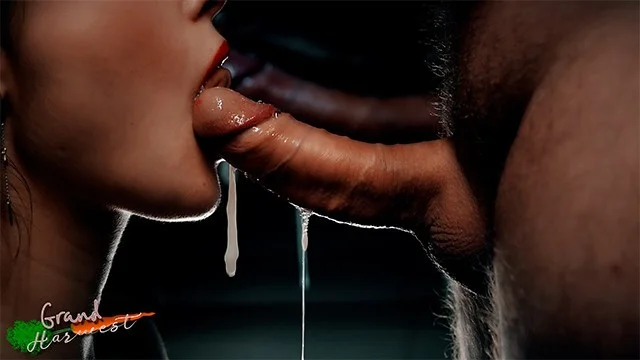 Sloppy Mouth Porn - Slow Sloppy Blowjob. Pulsating Cum In Mouth Porn Video