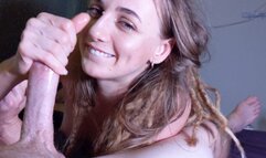 Jerking this dick until it's pumping out cum pov eye contact