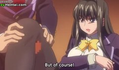 Hentai lovely teen satisfies naughty friend