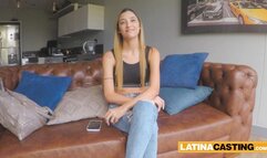 Latina Skinny Hot Bitch Kickstarts Modelling Career By Getting Railed In A casting