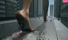 Titaness from Middle Ages [Giantess City Animation]