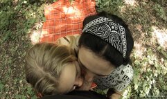 Lucky guy gets sucked and fucked outdoors in the woods