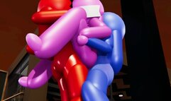 Among Us Pink Gets Hard DP Threesome