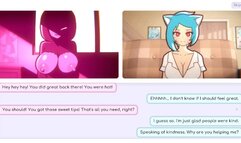 Nicole Risky Job [Hentai game PornPlay ] Ep.2 camgirl fondle tits and fingering pussy