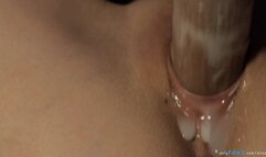 Daddy, I'm so tired today, could you give me a rubber cock! Wow thanks, he's so coo l!!!