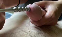 Extreme Sounding Pushes Me Over the Edge and I  Out the Rod with My Cum