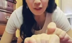 Amazing Asian Webcam Yoga Soles Reverse