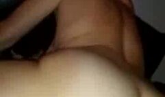 Wife has big orgasm with black bull while husband watches