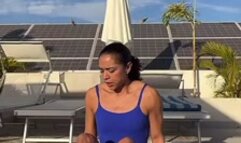 Ebony Webcam Workout Feet