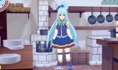 3D/Anime/Hentai. KonoSuba: The Goddess Aqua gets fucked and loves it !!