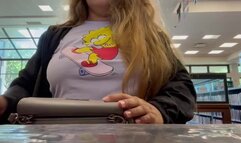 Mj Moore Flashing in the Library