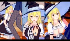 [Hentai Game Koikatsu! ]Have sex with Touhou Big tits Marisa Kirisame. 3DCG Erotic Anime Video.