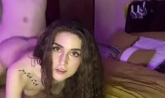 Petite green eyed wife takes husbands big juicy dick