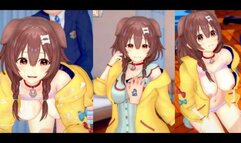 [Hentai Game Koikatsu! ]Have sex with Big tits Inugami Korone.3DCG Erotic Anime Video.