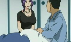 Busty housewife takes care of her man