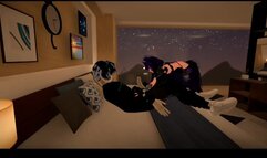 VRChat ERP doggy style and sucking with gagging