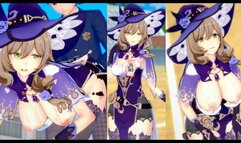 [Hentai Game Koikatsu! ]Have sex with Big tits Genshin Impact Lisa.3DCG Erotic Anime Video.