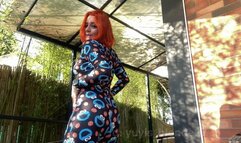 Striptease with the most sexy red head of Colombia