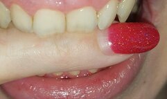 I bite my finger ---