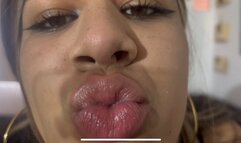 gf giantess barely let you breathe with her huge lips