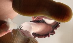 A Shoejob with well worn Doc Martens - CBT - POV and underglass cumshot - doublecam - HD