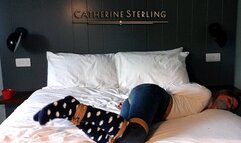 0051 Fluffy Socks Make for a Massive Mouth Stuffing in my Self-Gagged Day Out! Duct Tape Gag for Girl in Glasses! A Two Part Custom Video - WMV Version