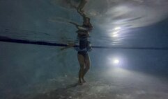 Carissa in an Esther Williams bathing suit and Classic Oval Mask--Attracted to the Light