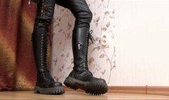 Ginger in high Doc Martens boot is ready to squash you right now, fc038h 720p