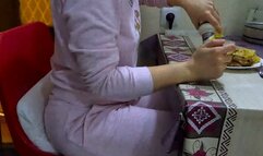 Stuffed tight and having sex in my full body stockings