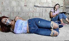 Hot Study Buddy Hogtied Barefoot And Left Tape Gagged And Helpless In An Old Prison! (high res mp4)