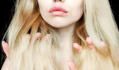 I stroke and brush my hair 720p