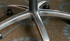 milf office feet, boot removal, chair tease play, red polish, foot fetish