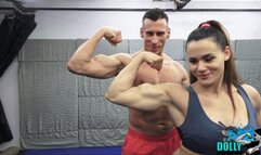 Dolly vs Parker armwrestling match