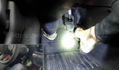 Katia Blue Bella - The Mother drives in heels - PIP Feet