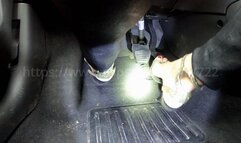 Katia Blue Bella - The Mother drives in heels - Feet POV