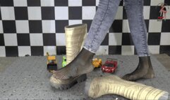 Fishnets and Cofra Wellies