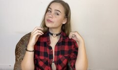 Amateur 18yo schoolgirl gagging on toy