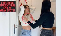 Tickling Student Girl Emily under her Shirt!