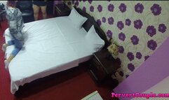 Slutty milf lacking sex fuck mature man in a hotel room