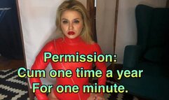 PERMISSION TO CUM FOR A LOSER